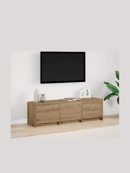 TV-Ständer mit LED-Beleuchtung Walnuss M140xT34...