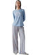 Minerva Winter Women's Pyjama Set Sky Blue