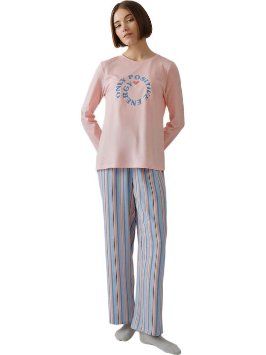 Minerva Winter Women's Pyjama Set Pink