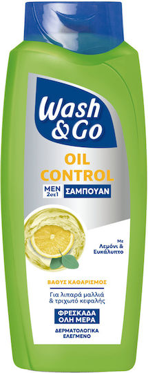 Wash & Go Σαμπουάν Βαθύ Καθαρισμού για Λιπαρά Μαλλιά 360ml