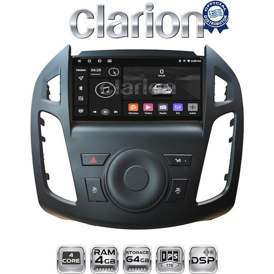 Clarion Car Audio System for Ford Transit Connect 2013 > 2017 (Bluetooth/USB/WiFi/GPS/Apple-Carplay/Android-Auto)