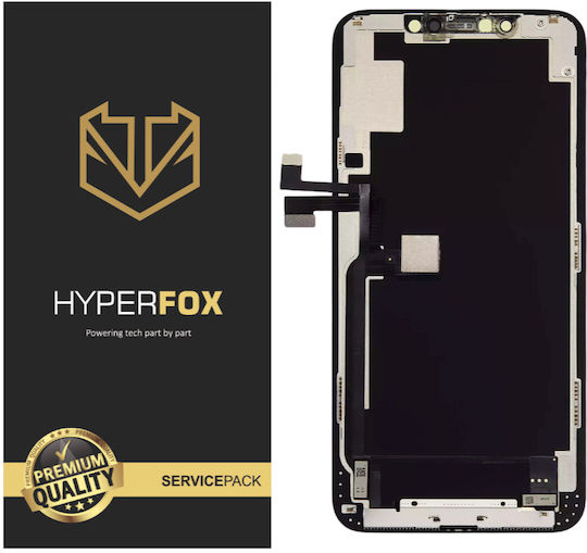 Hyperfox Οθόνη με Μηχανισμό Αφής για iPhone 11 Pro Max (Μαύρο)