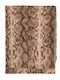 Celestino Women's Wool Scarf Animal Print Brown
