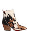 Damen Cowboy Mehrfarbige Stiefeletten