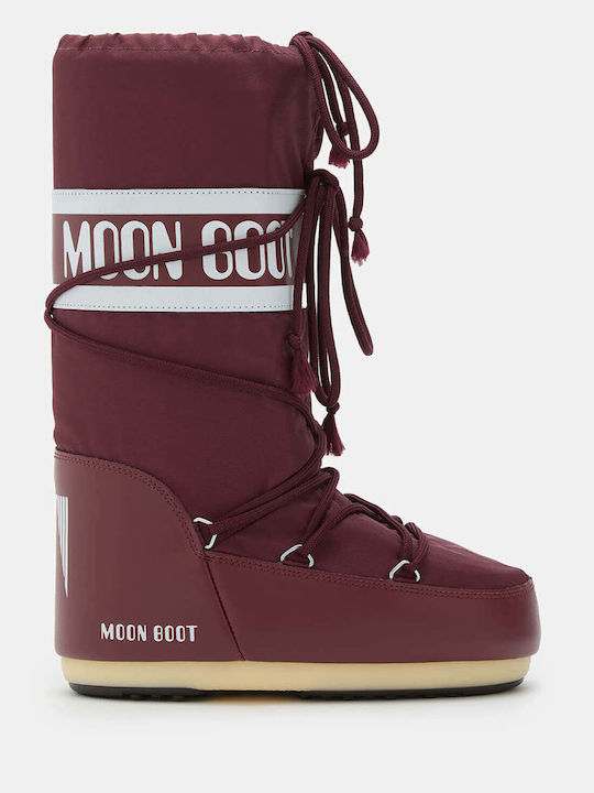 Moon Boot Women's Boots Icon Nylon Red