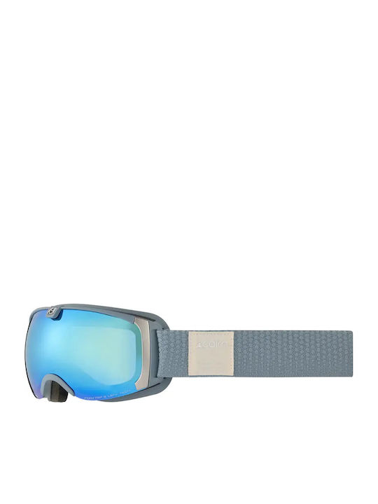 Cairn Pearl Spx3 Mat Μάσκα Σκι & Snowboard Ενηλίκων Μπλε με Φακό σε Μπλε Χρώμα