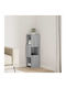 Cabinet De Birou Din Lemn Alb 25.5x25x80cm