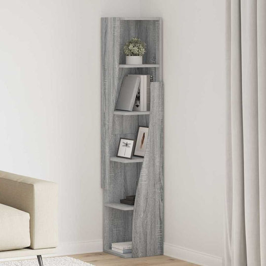 Дървен Офисен Шкаф Бял 27.5x27x140см