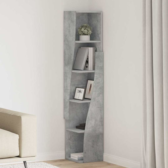Дървен Бюро Шкаф Бял 27.5x27x140см