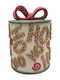 Brandani Ornament de masă de Crăciun Vaza Ceramic L21xW15xD15cm.