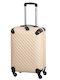 Greenwich Polo Club Medium Hard Travel Suitcase Ivory with 4 Wheels Height 65cm