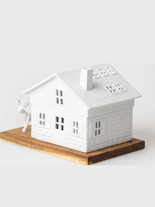 Raeder Christmas Wood White Candle 18cm