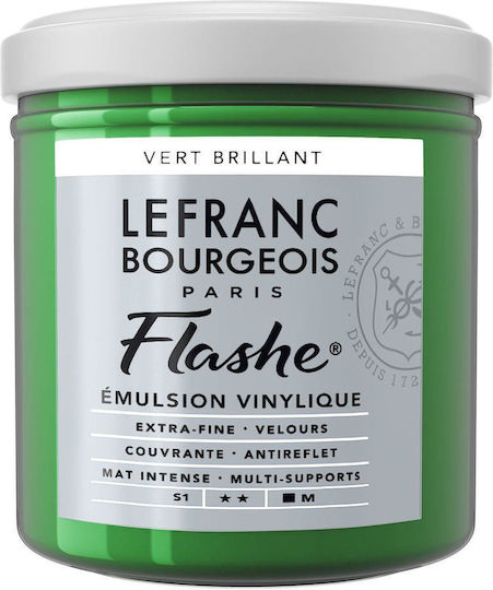 Lefranc & Bourgeois 125ml Flashe Acrylic Colour 558 Series 1 Brilliant Green
