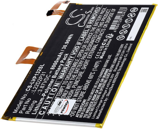 Compatible Battery 8000mAh for Lenovo Tab P11 Pro, TB-J706