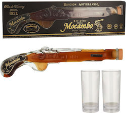 Rum Mocambo Anejo 10 Yo Solera Pistol Gb 200ml 40% + 2 Gläser