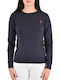 Pam Winter Women's Blouse Long Sleeve Blue Nero