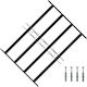 vidaXL Screen Window Black from Aluminum 60x75cm