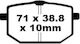 Τακακια Ebc Xt600 87-90/xt600z 85-90 Εμπρος Fa 118