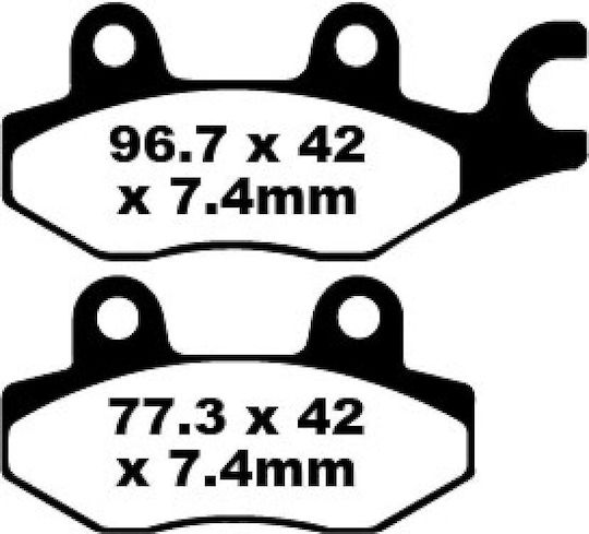 Τακακια Ebc Kawasaki Yamaha 4x4 Fa 165 Tt