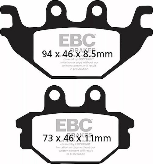 Подложки Ebc Sym Wolf125-250 Yzfr125 Mt125 Vf185 Отзад Sfac 377