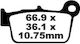 Motorcycle Brake Pads Ebc YZ 125 250 450F Rear FA 367 TT