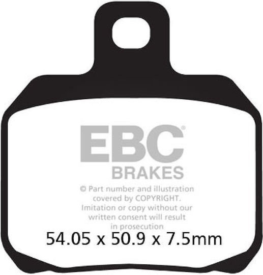 Ebc Motorcycle Brake Pads Beverly 500 Xcity-125 08-15 Speedf./x9 200 Sfa 266 Hh