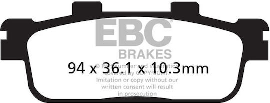 Мотоциклетни Накладки Ebc Citycom125 Gts125-300/hd200 Joyr125/200 Sfac 427