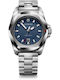 Victorinox I.n.o.x Ανδρικό Ρολόι 41mm Μπαταρίας με Ασημί Μεταλλικό Μπρασελέ