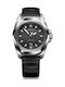 Victorinox I.n.o.x Ανδρικό Ρολόι 41mm Μπαταρίας με Ασημί Καουτσούκ Λουράκι