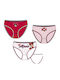 Disney Minnie Set of Kids' Briefs White and Red 3pcs