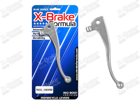 X-Brake Ръчка за Спирачка за Мотоциклет Сребрист 70281