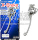 X-Brake Ръчка за Съединител за Мотоциклет Регулируема Сребрист 72121