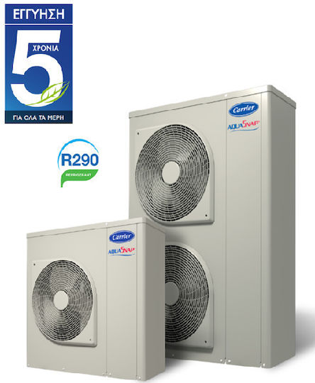 Carrier AQUASNAP PLUS Wärmepumpe 13.8kW Einphasig 50°C Monoblock