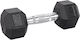 inSPORTline Dumbbell Hexagon Rubber 6kg