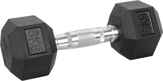 inSPORTline Dumbbell Hexagon Rubber 6kg