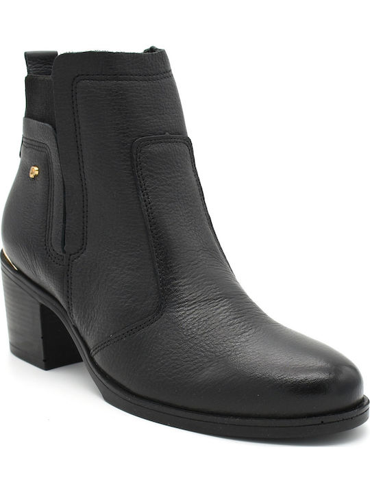 Pegada Leather Women's Ankle Boots Black
