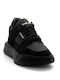 Ανδρικά Ανατομικά Flatforms Sneakers Total Black
