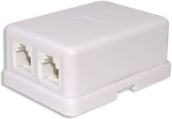 Royal Tel-2f Conector Priză 2x Rj-11 Femelă