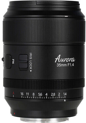Sirui Пълен кадър Фотообектив Aurora 35mm f/1.4 Широк ъгъл за Никон З Монтаж Черен