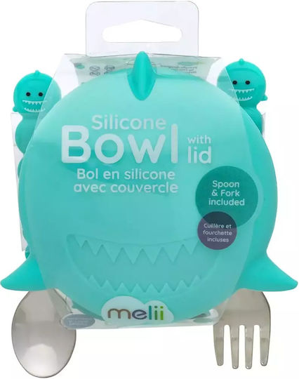 Melii Bol pentru copii Shark din silicon Albastru
