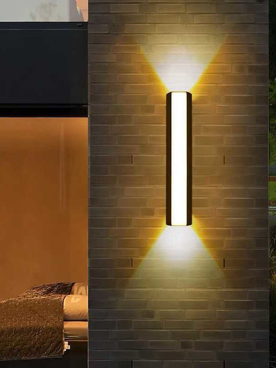 Lightplanet Lumină de exterior montată pe perete LED IP65 7W cu Alb Cald Lumină