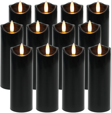Decorative Lamp Wax Polish Black 12pcs