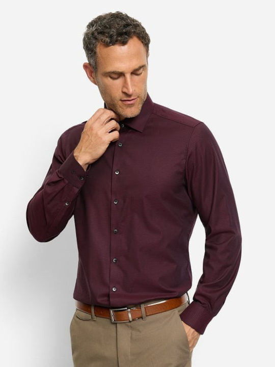 Olymp Long-sleeved Shirt Bordeaux