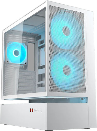 Cougar CFV235 Mesh Gaming Midi Tower Κουτί Υπολογιστή με RGB Φωτισμό Λευκό