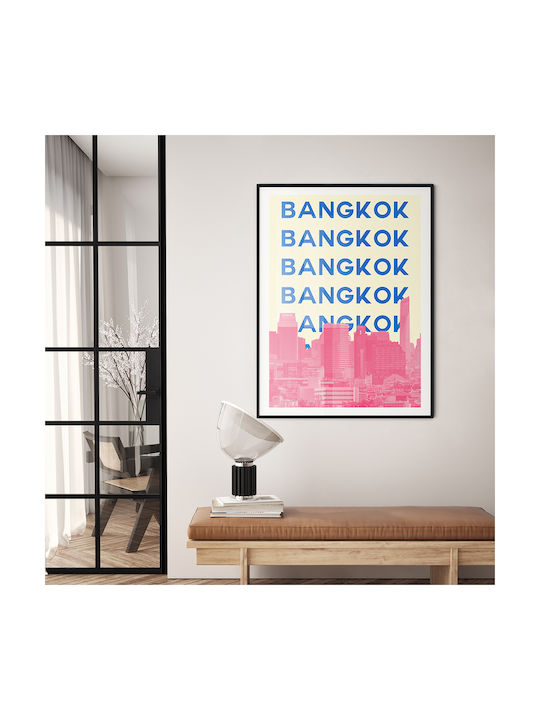 Poster Bangkok Pop Art Pst25520 21cm X 30cm White Frame PVC