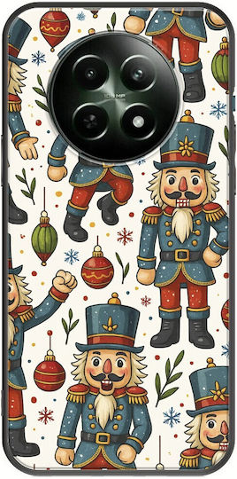 Festive Friends Nutcracker Realme 12 5g Black TPU Husa Neagră Din Silicon