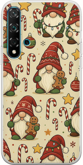 Festive Friends Gnome Huawei Nova 5T Flexible TPU Transparent Silicone