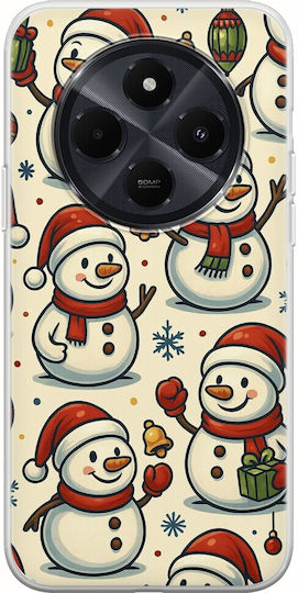 Festive Friends Snowman Xiaomi Poco C75 4G Flexible TPU Transparent Silicone