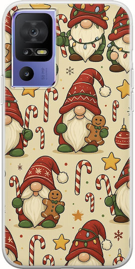 Festive Friends Gnome TCL 40 SE Husa Telefon Flexibilă TPU Silicon Transparent