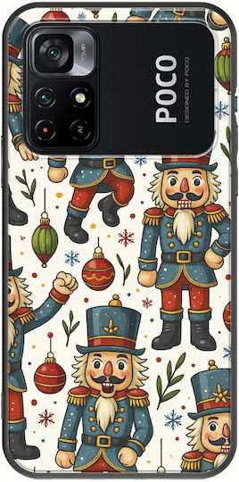 Festive Friends Nutcracker Xiaomi Poco M4 Pro 4g Black Tpu Μαύρη Σιλικόνη